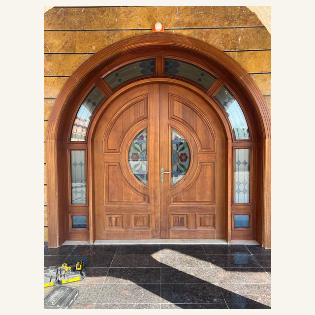 Craft Masters project: Double Arched Wooden Main Door
