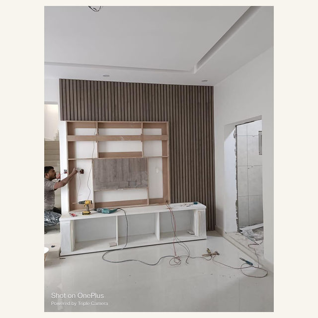 Craft Masters project: Wooden Tv Entertainment Wall Unit