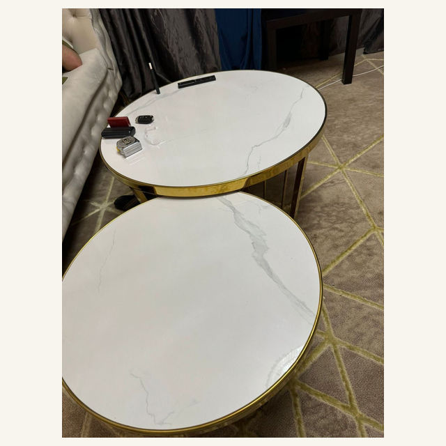 Craft Masters project: Round White Coffee Tables