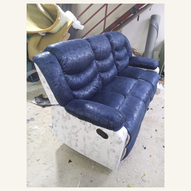 Craft Masters project: Blue Recliner Chair Upholstery